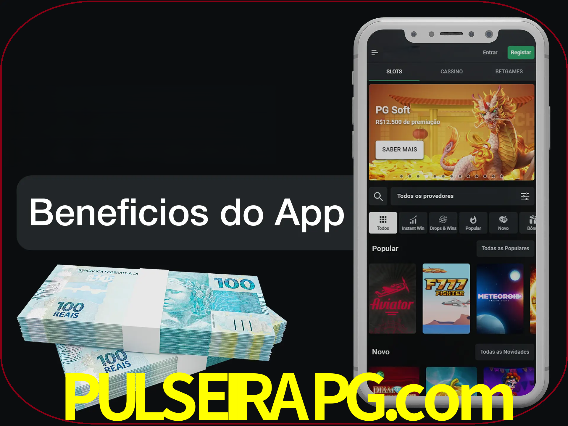 Obtenha todos os benefícios usando o aplicativo.