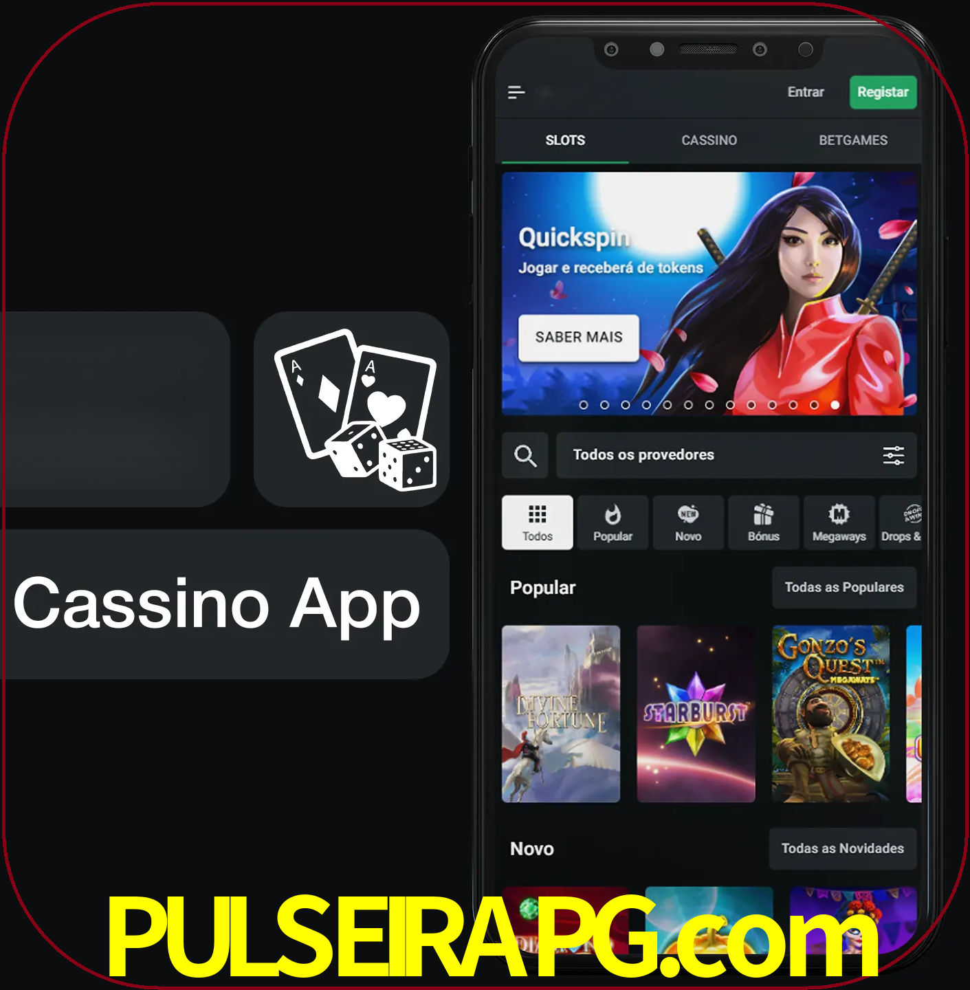 Jogue jogos de cassino e ganhe.