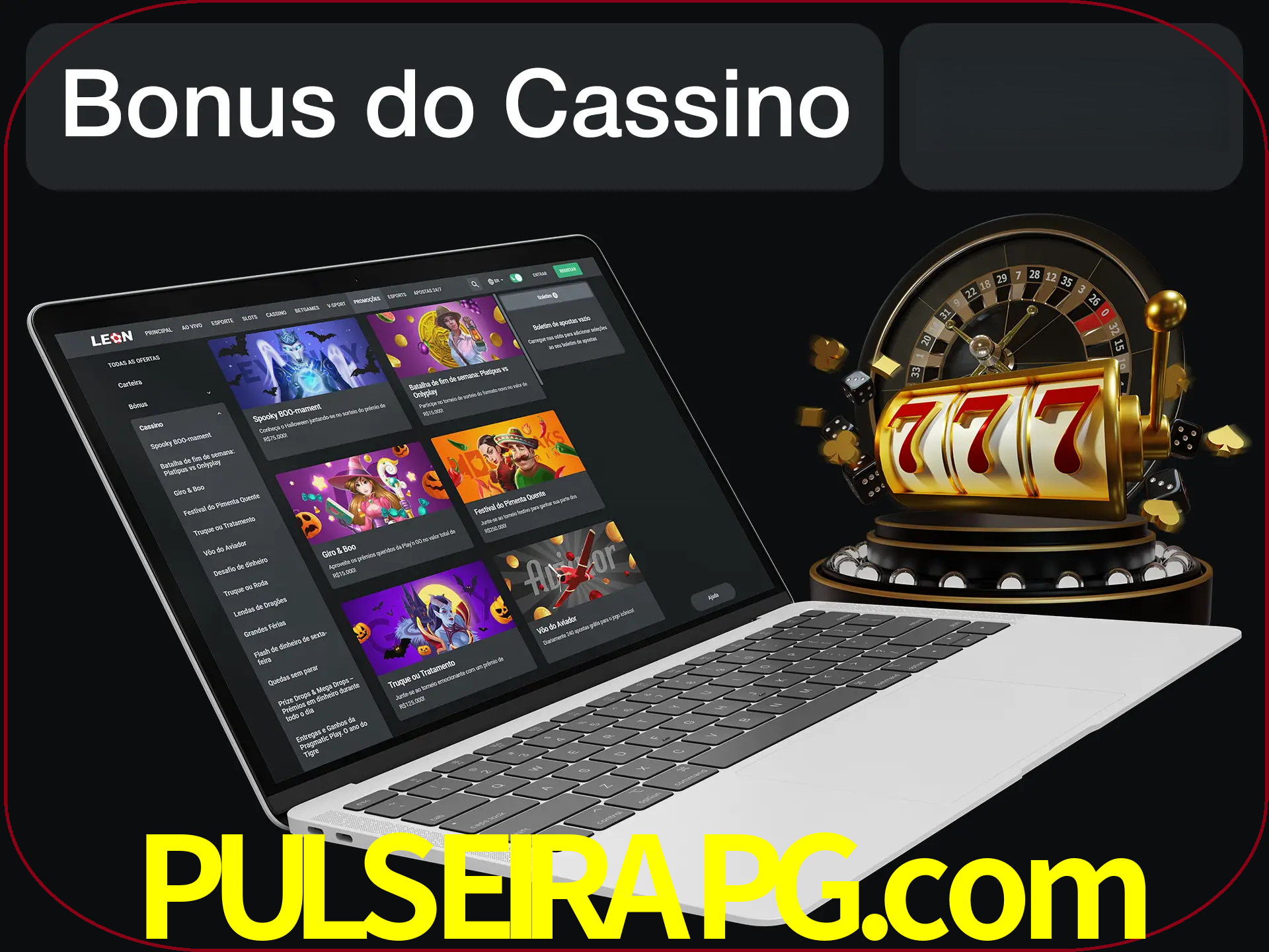 Use o bônus do cassino para começar melhor.