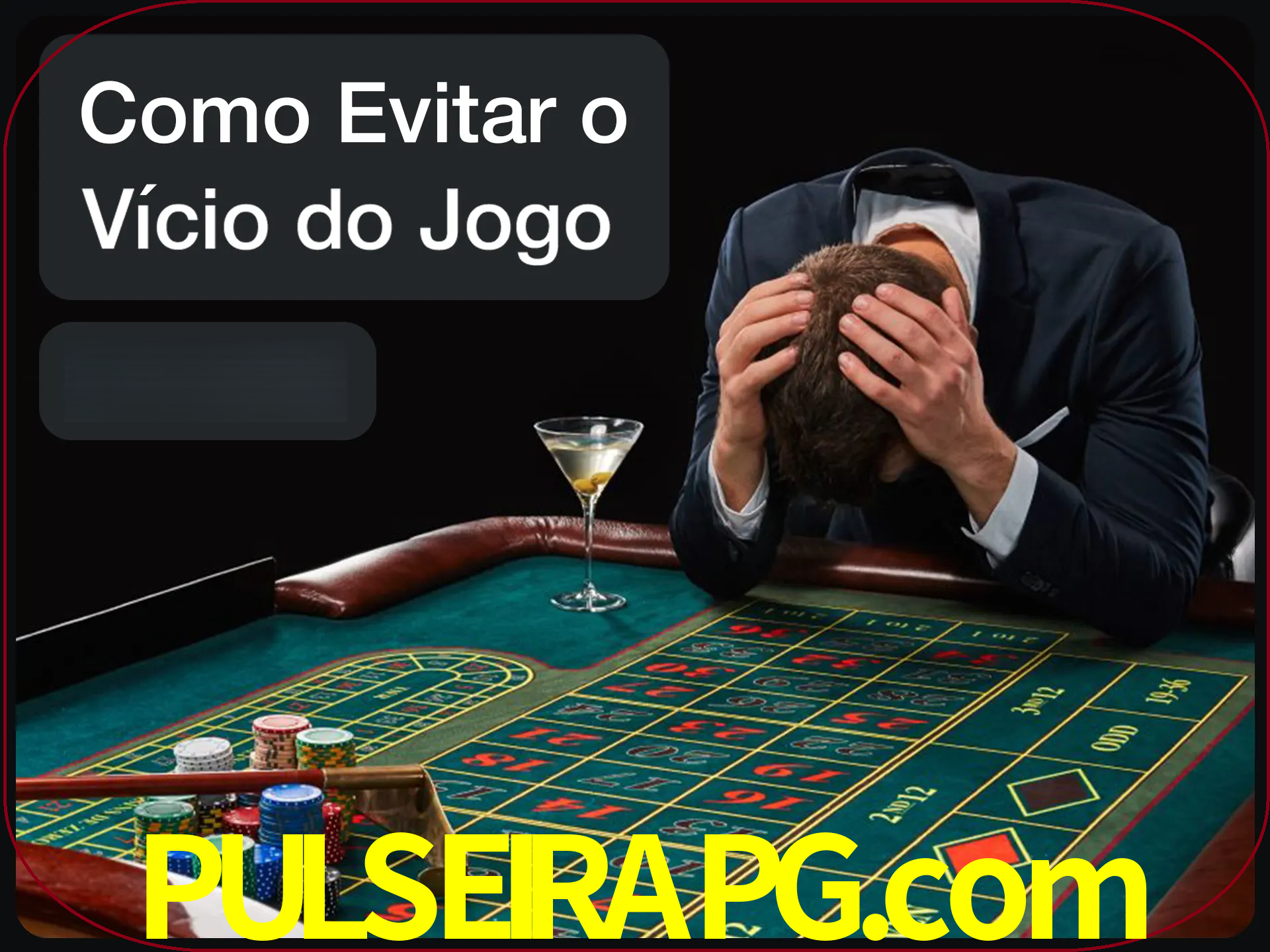 Você é responsável por cada uma de suas apostas.